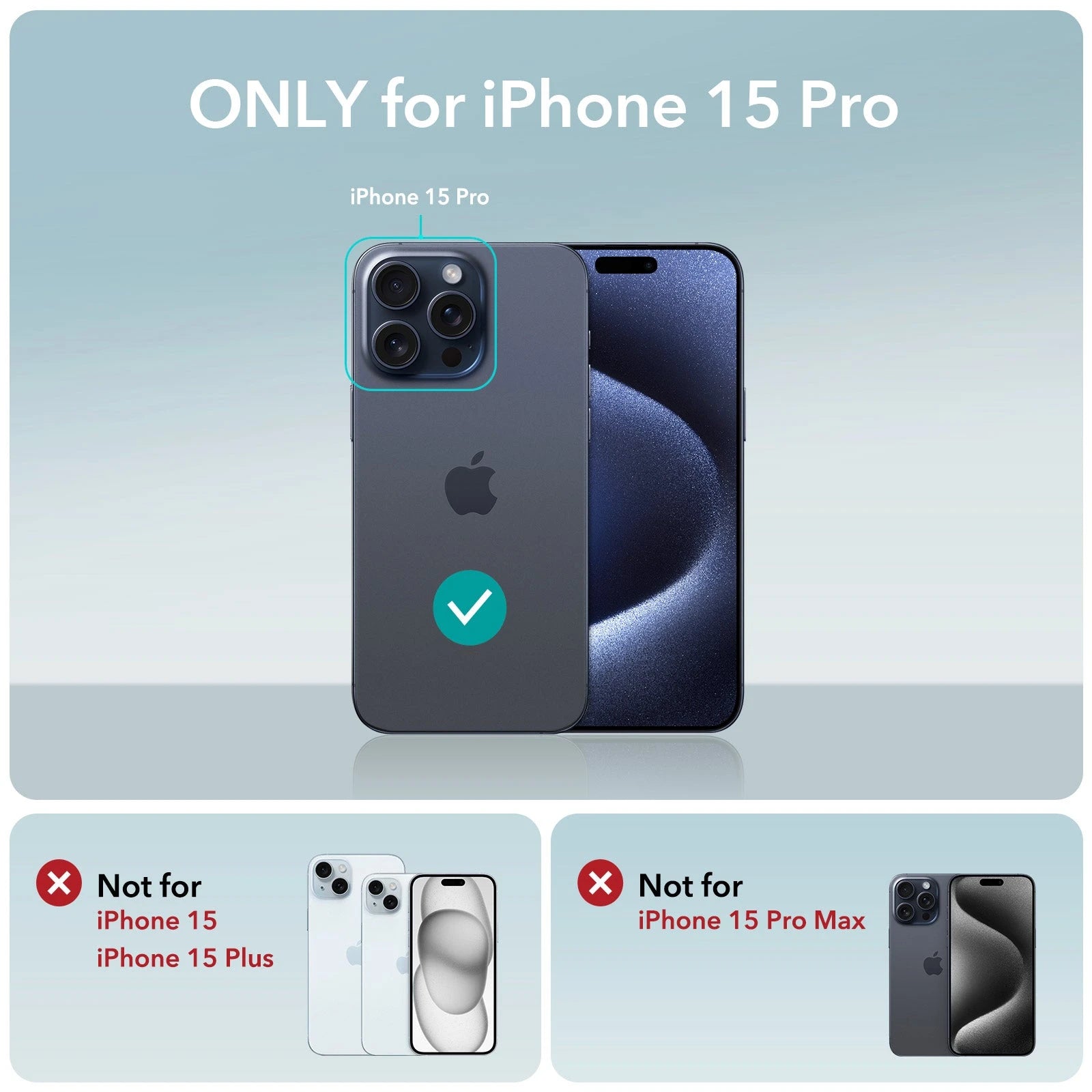 iPhone 15 Pro Cloud Soft Case with Stash Stand (HaloLock) - Dark Blue（复制） ESR ESR