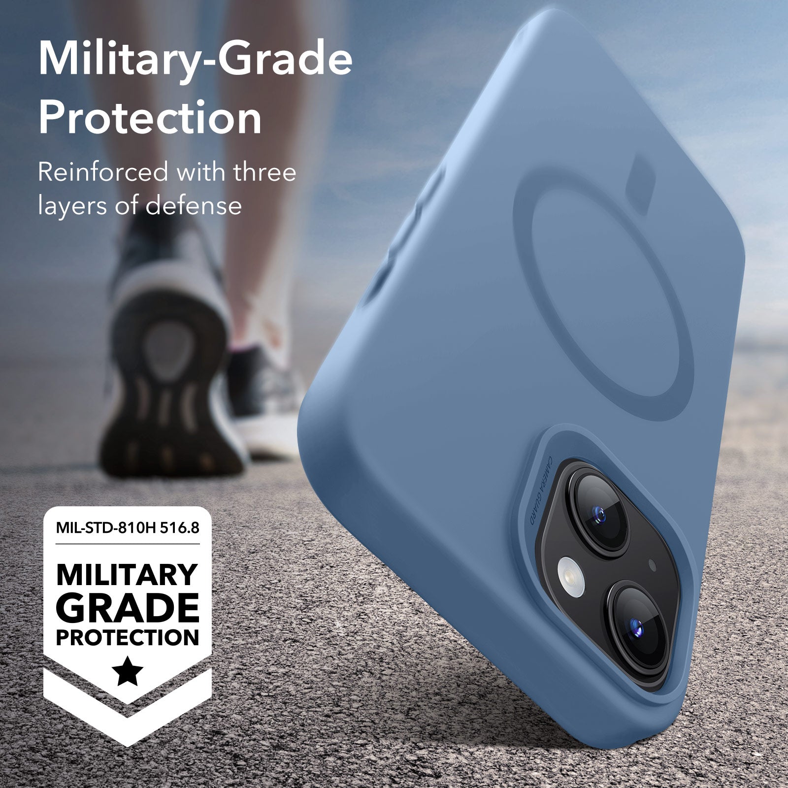 iPhone 15 Cloud Soft Case (HaloLock) - Light Blue ESR ESR