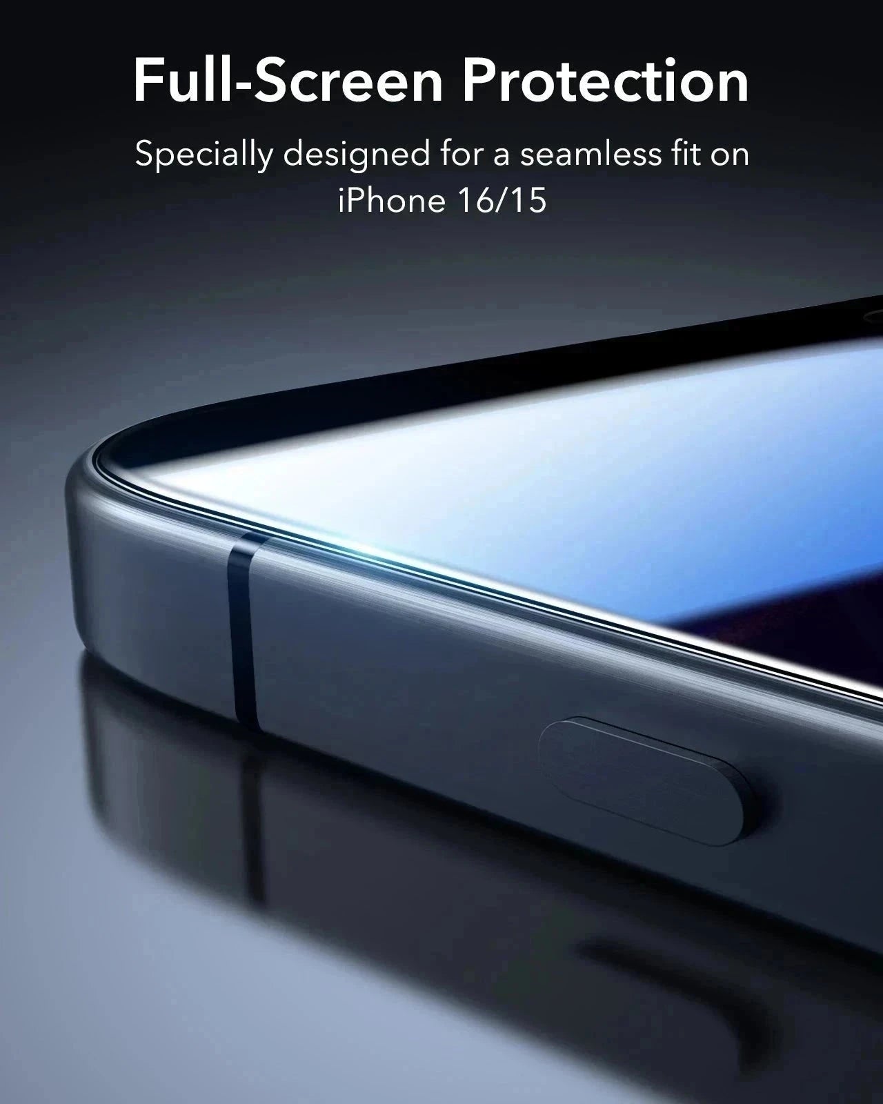 iPhone 16 Classic Hybrid Magnetic Case (Camera Control) & Privacy Screen Protector Bundle - Clear ESR ESR