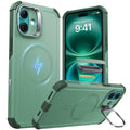 iPhone 16 Plus Cyber Tough Magnetic Case (Camera Control, Stash Stand) - Light Green ESR ESR