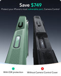 iPhone 16 Plus Cyber Tough Magnetic Case (Camera Control, Stash Stand) - Light Green ESR ESR