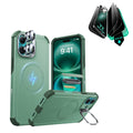 iPhone 16 Plus Cyber Tough Magnetic Case Privacy Protection Bundle (Camera Control, Stash Stand) - Light Green ESR ESR