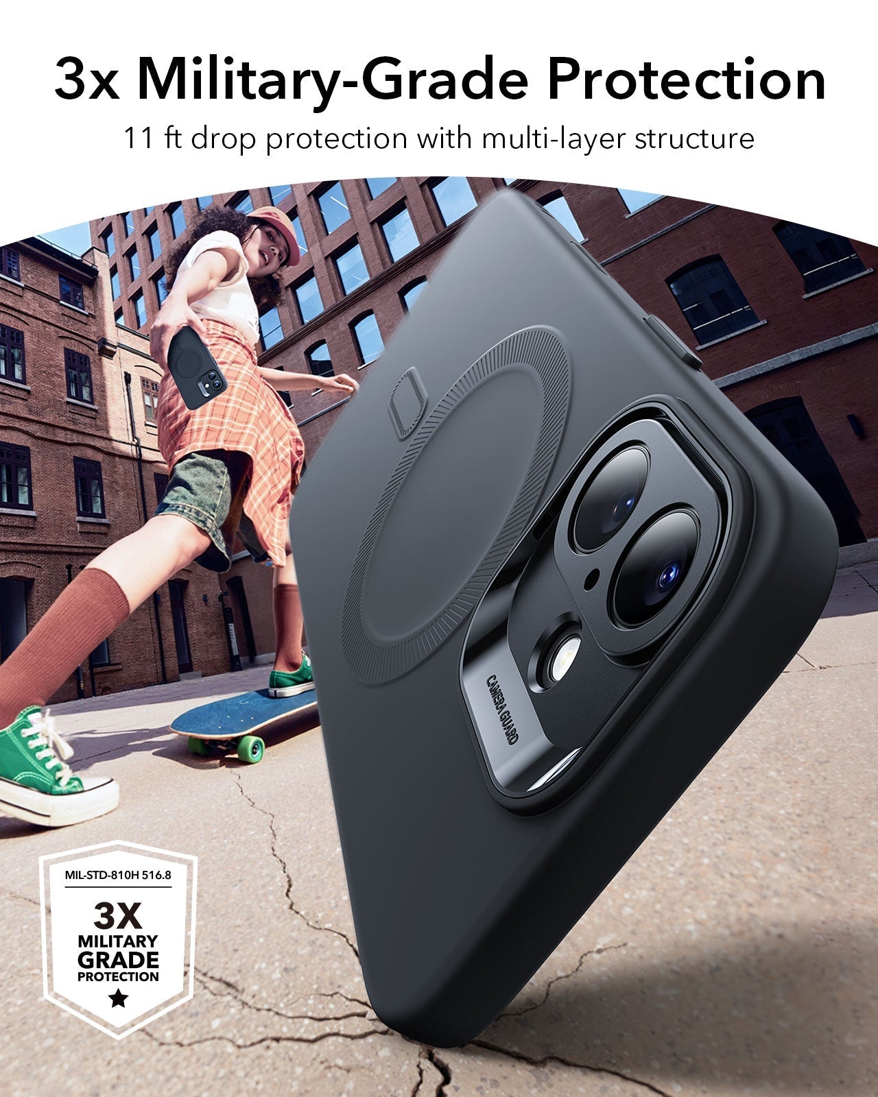 iPhone 16 Plus Cloud Soft Magnetic Case (Camera Control) - Black ESR ESR