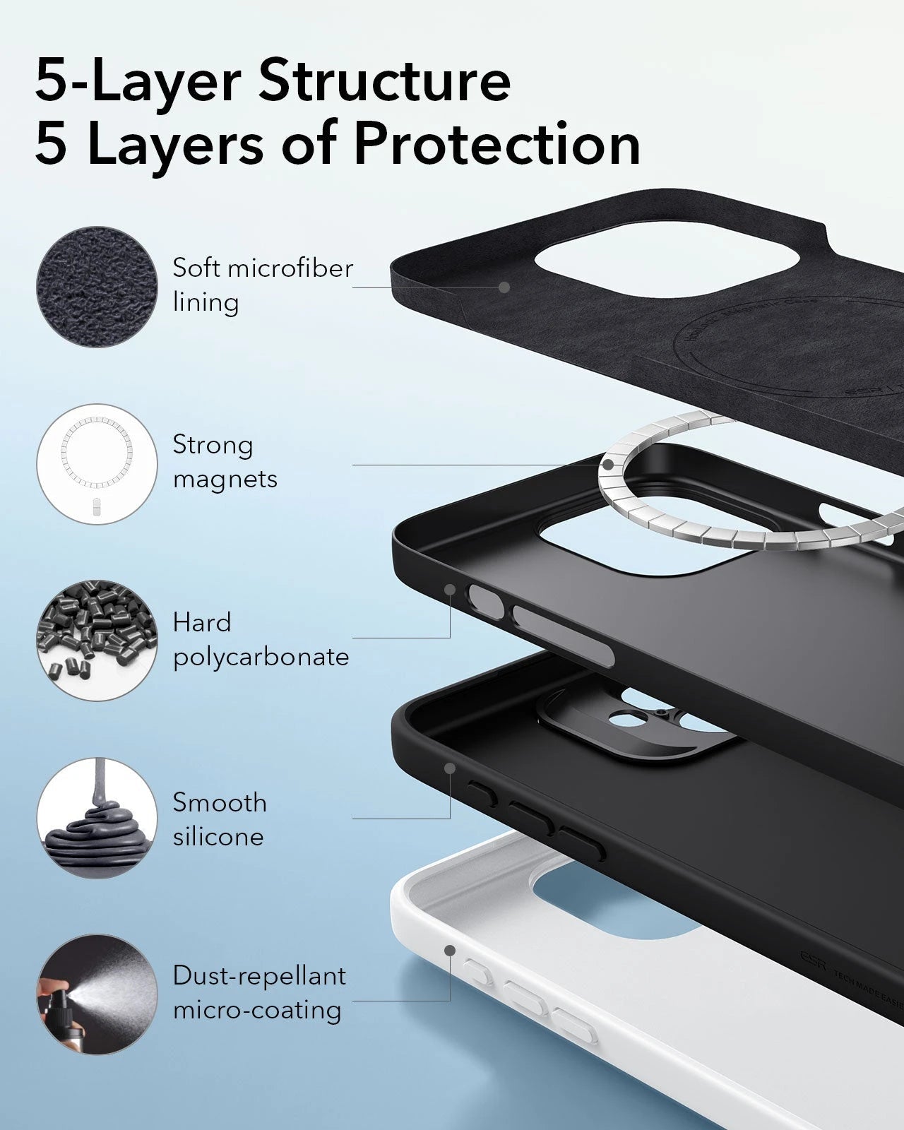 iPhone 16 Plus Cloud Soft Magnetic Case (Camera Control) - Black ESR ESR