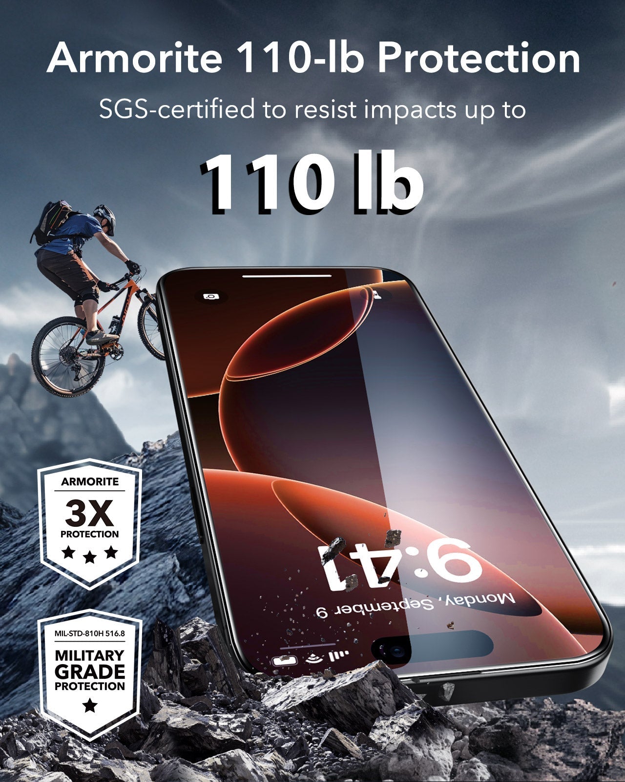iPhone 16 Pro HaloLock Classic Hybrid Case Protection Bundle (Camera Control, Stash Stand) - Clear ESR ESR