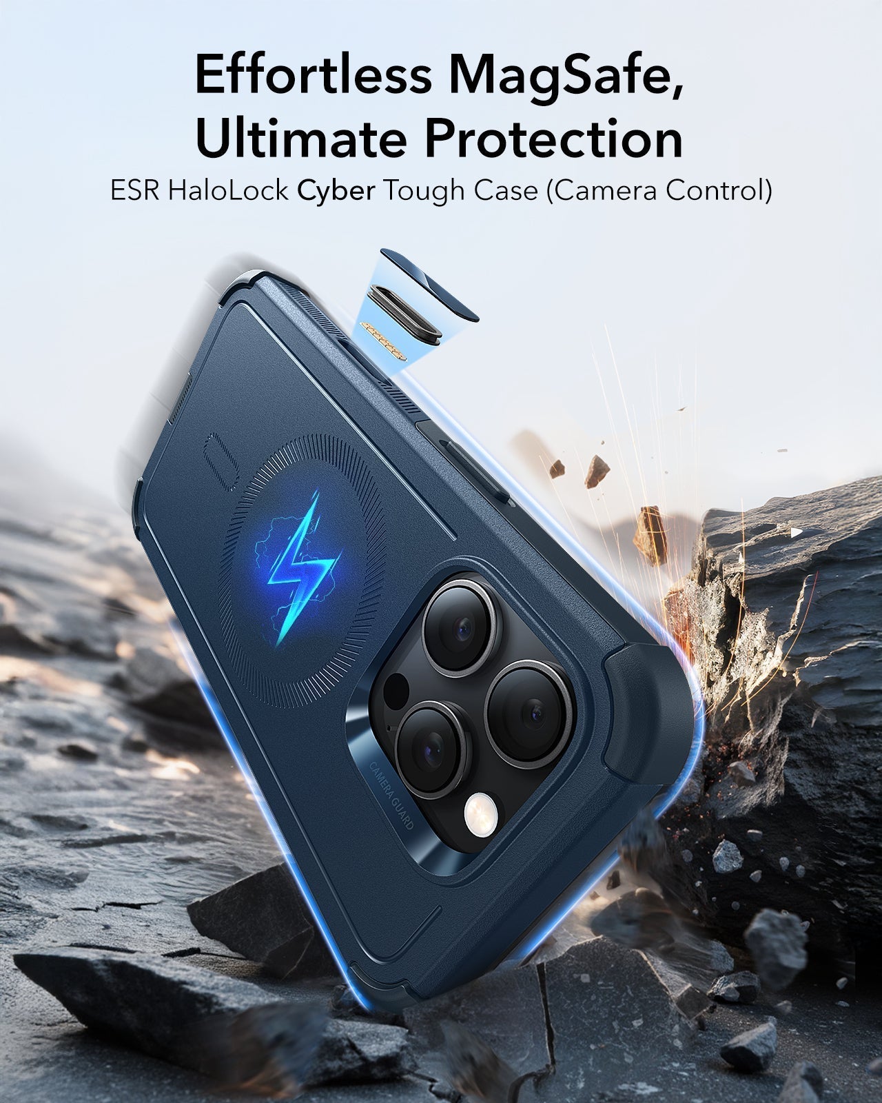 iPhone 16 Pro Cyber Tough Magnetic Case (Camera Control) - Army Green ESR ESR