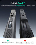 iPhone 16 Pro Cyber Tough Magnetic Case (Camera Control, Stash Stand) - Grey ESR ESR