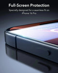 iPhone 16 Pro Max Classic Hybrid Magnetic Case (Camera Control) & Screen Protection Bundle - Clear Black ESR ESR