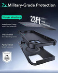 iPhone 16 Pro Max Cyber Tough Magnetic Case Protection Bundle (Camera Control, Stash Stand) - Black ESR ESR