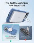 iPhone 16 Pro Max Cloud Soft Magnetic Case (Camera Control, Stash Stand) - Light Blue ESR ESR