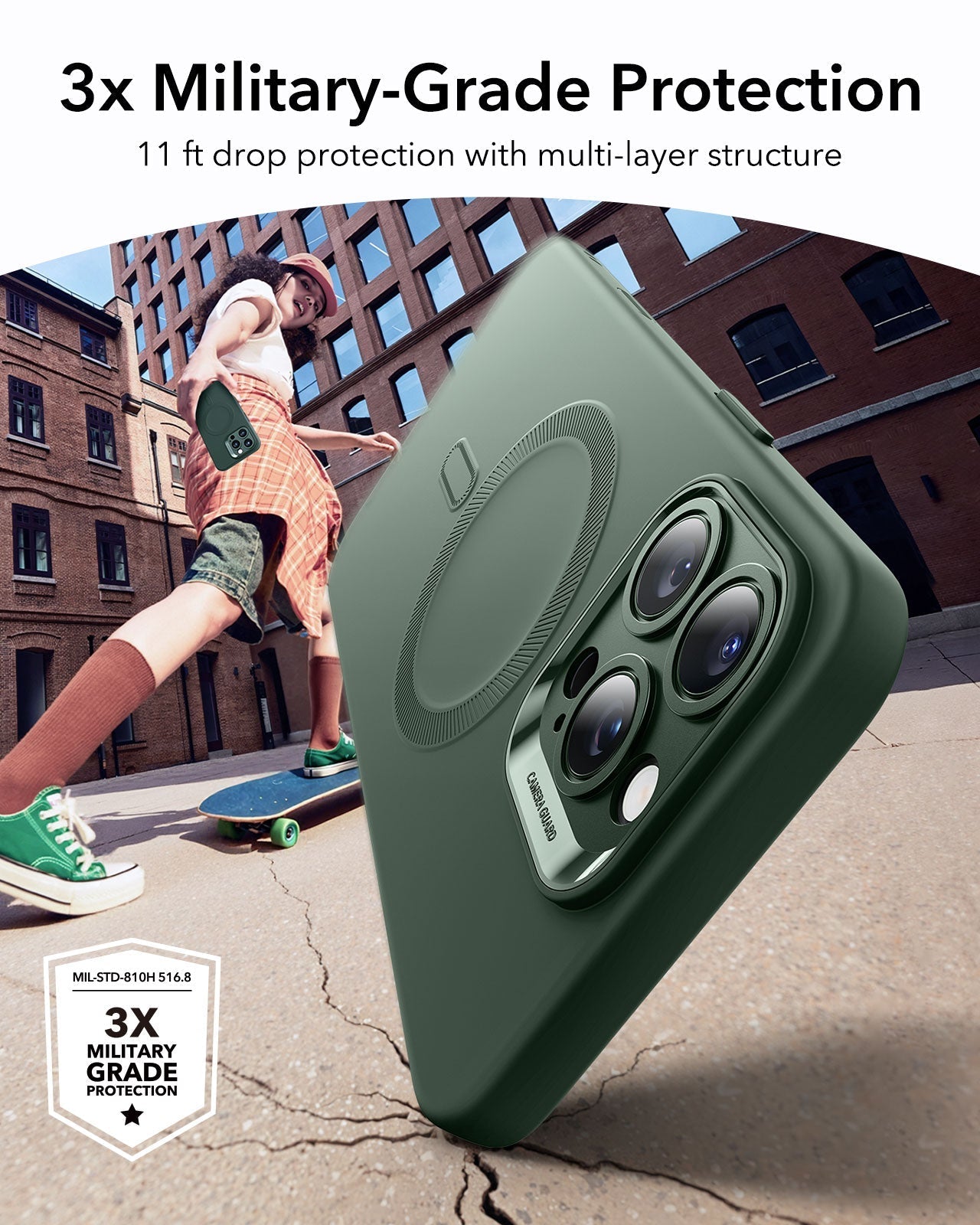 iPhone 16 Pro Cloud Soft Magnetic Case (Camera Control) - Green ESR ESR
