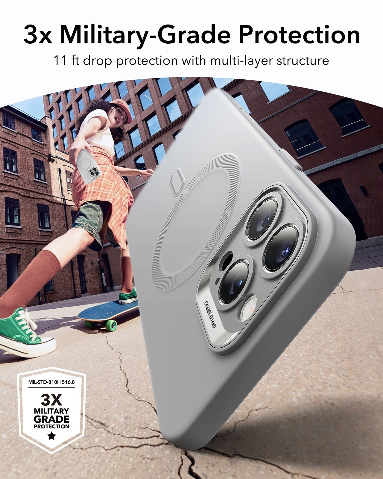 iPhone 16 Pro Cloud Soft Magnetic Case (Camera Control) - Grey ESR ESR