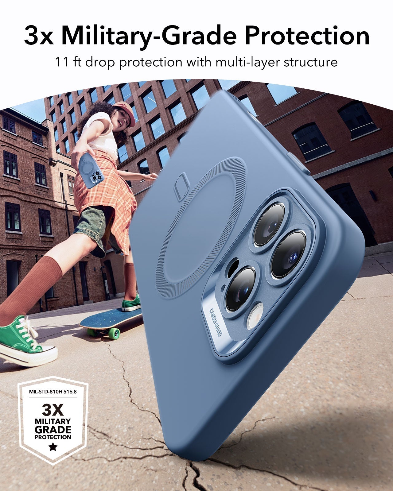 iPhone 16 Pro Cloud Soft Magnetic Case (Camera Control) - Light Blue ESR ESR