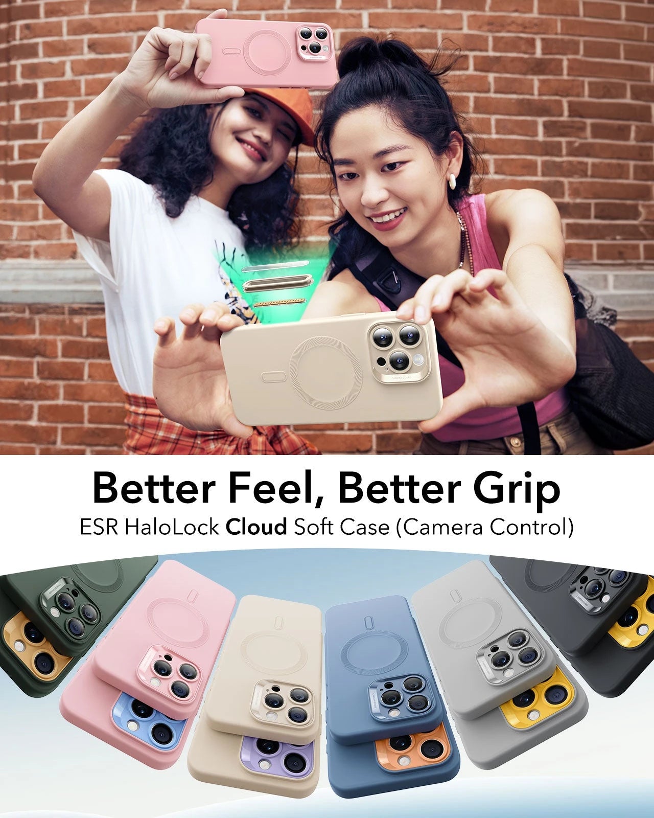 iPhone 16 Pro Cloud Soft Magnetic Case (Camera Control) - Light Tan ESR ESR