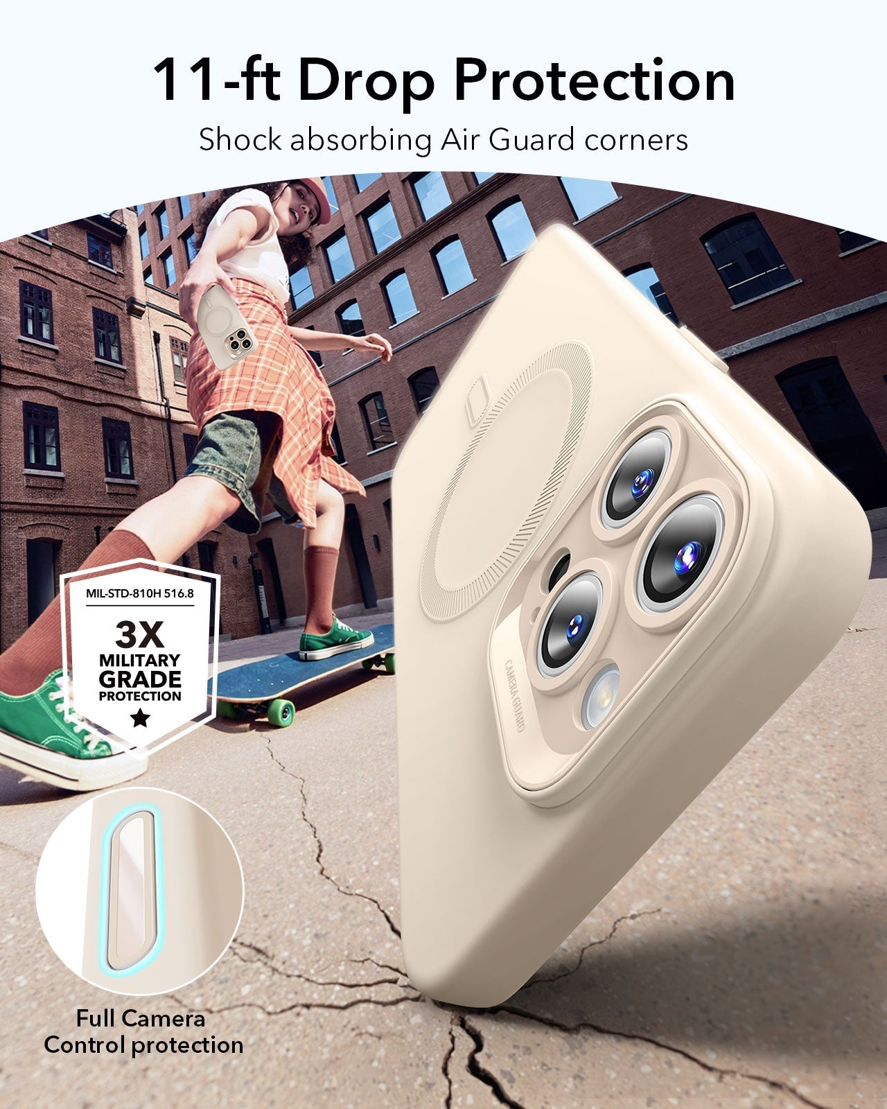 iPhone 16 Pro Cloud Soft Magnetic Case (Camera Control) - Light Tan ESR ESR