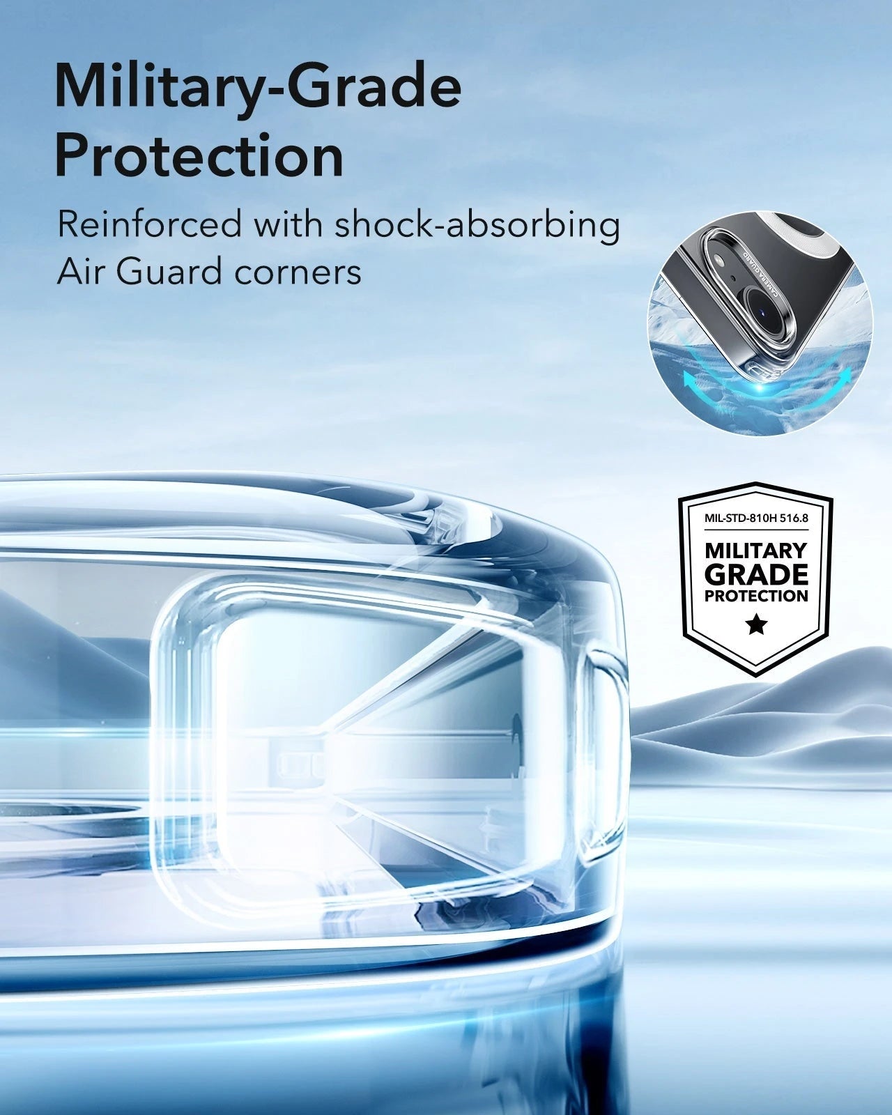 iPhone 16e HaloLock Zero Clear Case - Frosted Black ESR ESR