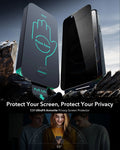 iPhone 16e HaloLock Cyber Tough Case Privacy Protection Bundle - Black - ESR 