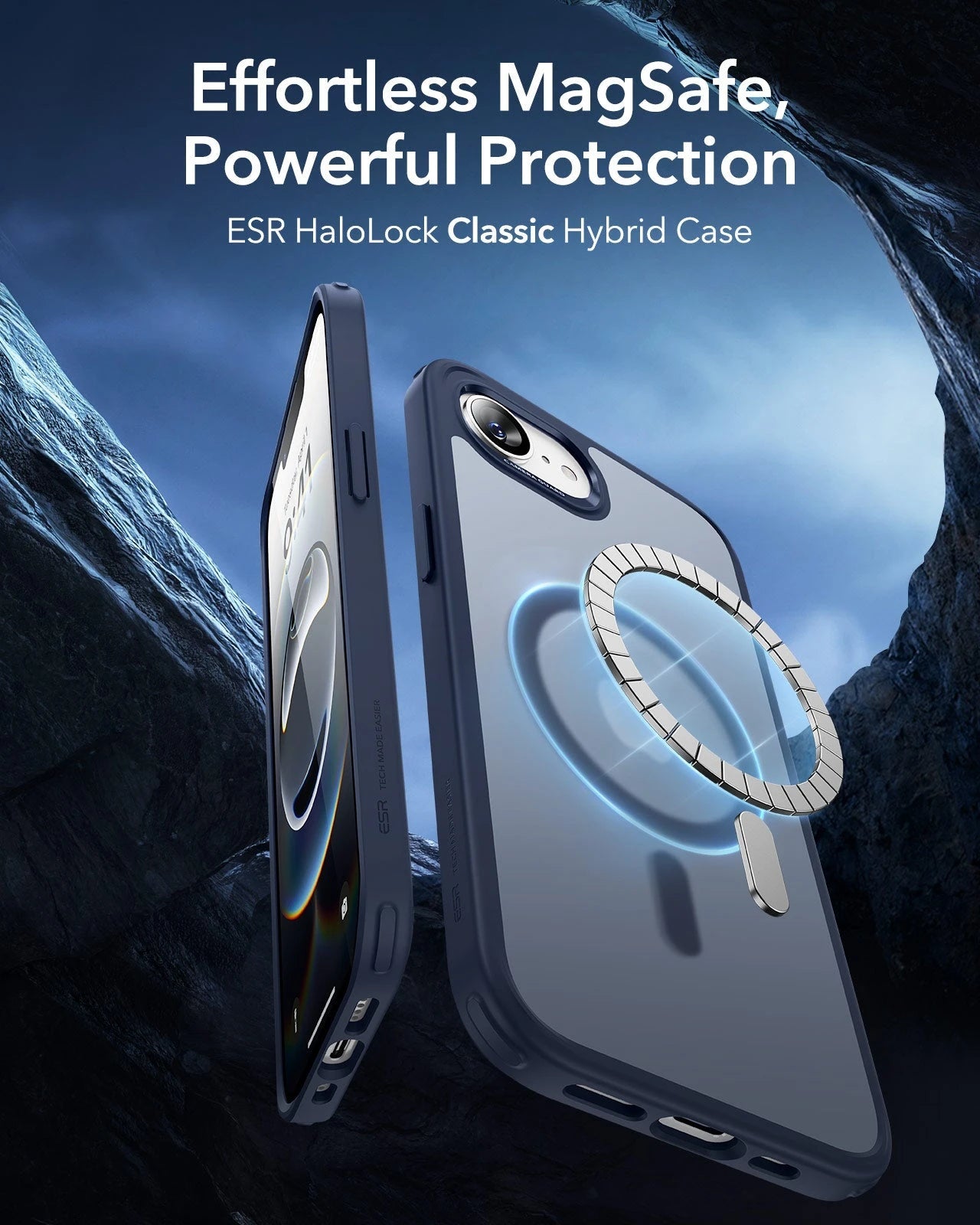 iPhone 16e HaloLock Classic Hybrid Case - Frosted Blue ESR ESR