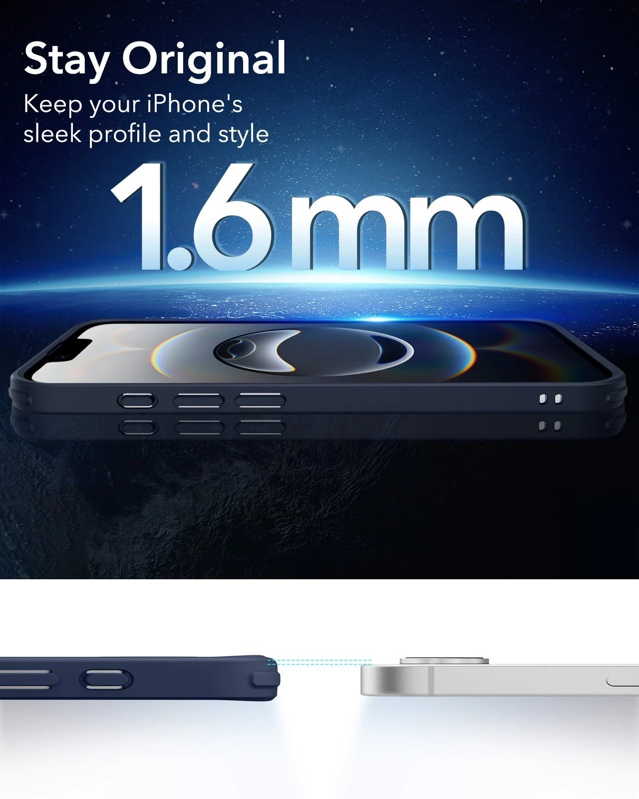 iPhone 16e HaloLock Classic Hybrid Case - Frosted Blue ESR ESR