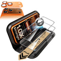 iPhone 17 Pro Corning Glass Screen Protector and Camera Lens Protector Orange