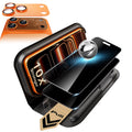 iPhone 17 Pro Max Corning Glass Privacy Screen Protector and Camera Lens Protector Orange