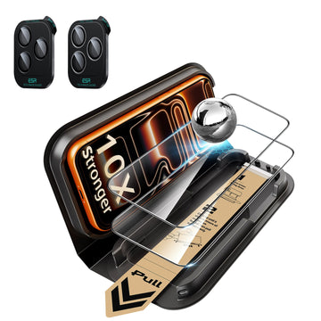 iPhone 18 Pro Max Corning Glass Screen Protector with individual Camera Lens Protector 2 Pack