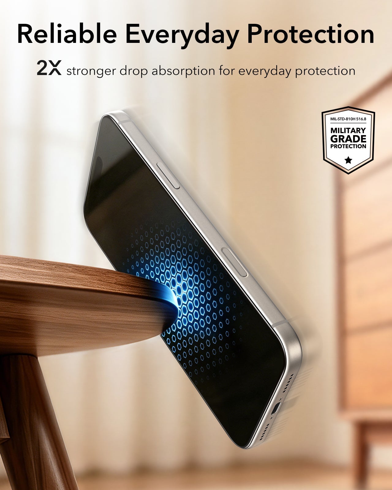 ESR iPhone 18 Pro Max Tempered Glass Screen Protector Reliable Everyday Protection