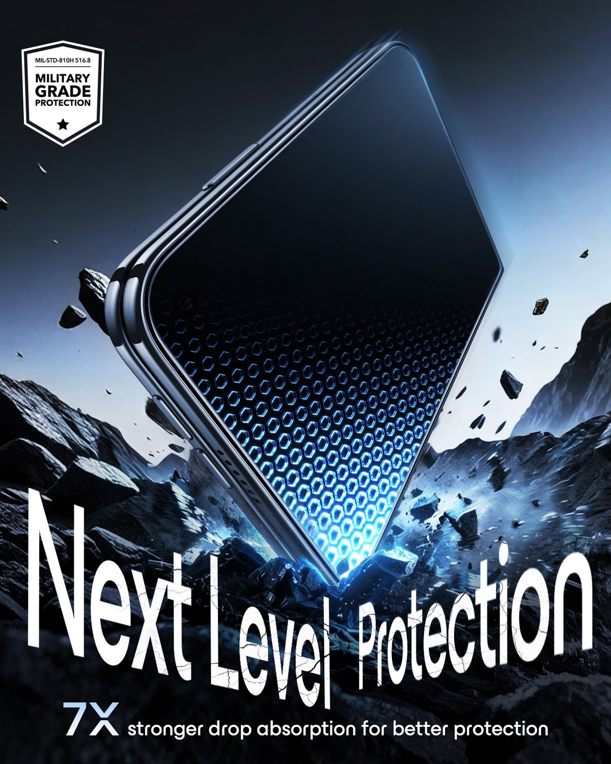 esr iPhone Duo Armorite Tempered Glass Screen Protecor 7X stronger drop absorption for better protection