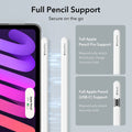 ipad mini 7 clear casewith magnetic pencil attach and support wireless charging