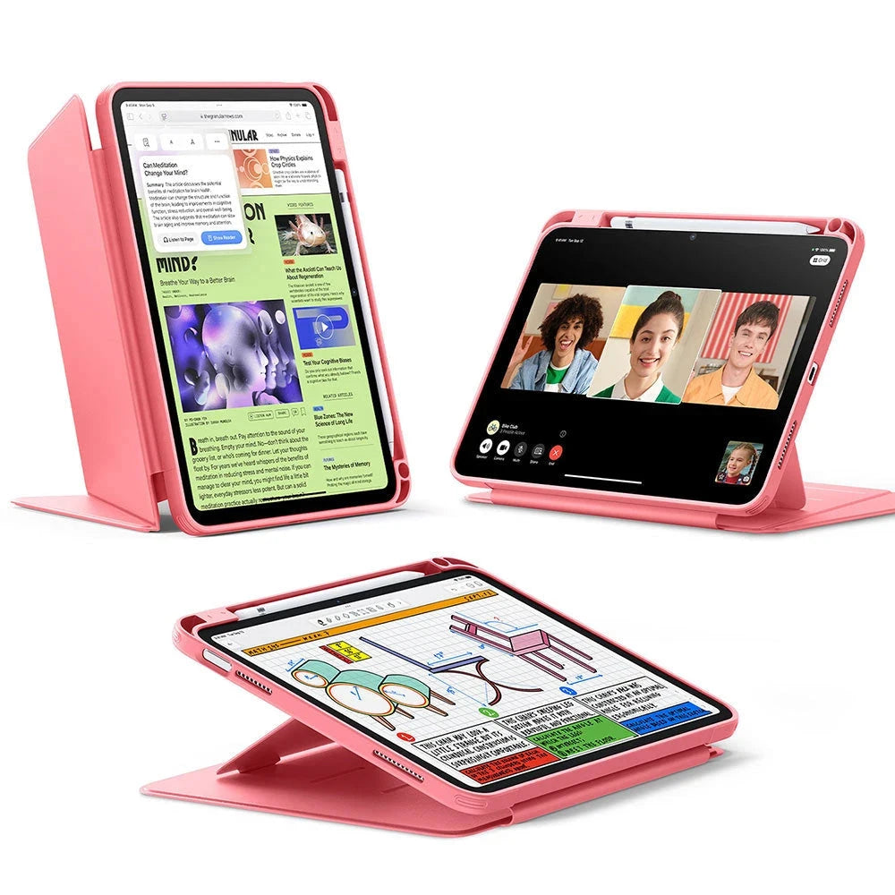 iPad 10th Generation Flip Magnetic Case with Pencil Holder - Red ESR ESR