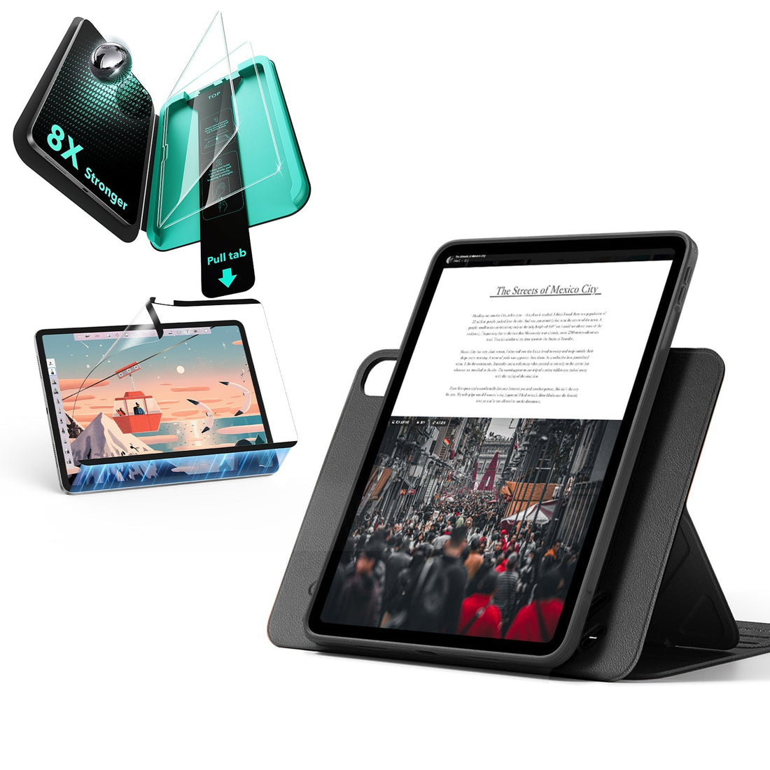 iPad Air 13″ (2025) Shift Transformation Bundle - Black ESR ESR