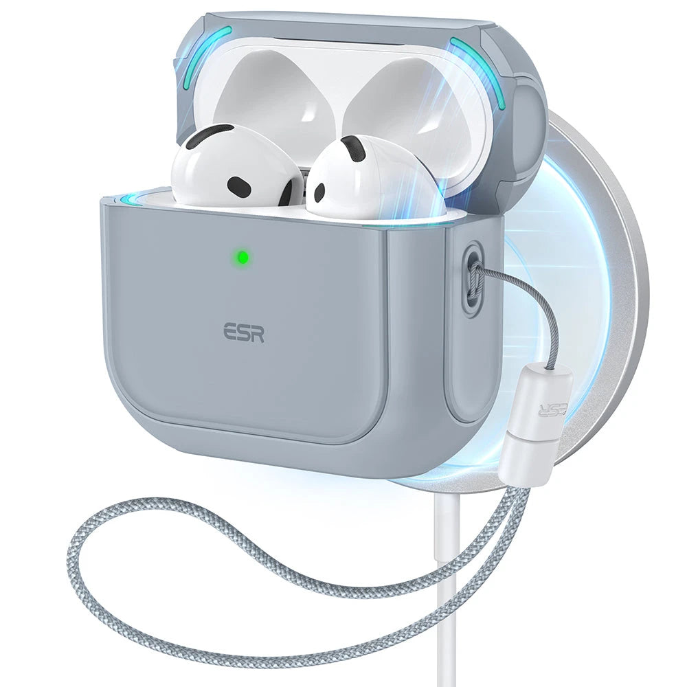 orbit hybrid airpods magsafe case gray