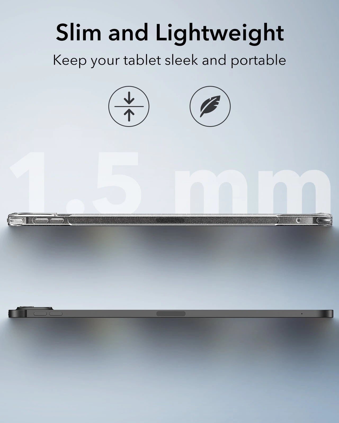 iPad Pro 11ʺ (2024) Classic Hybrid Back Case - Clear Shimmer ESR ESR