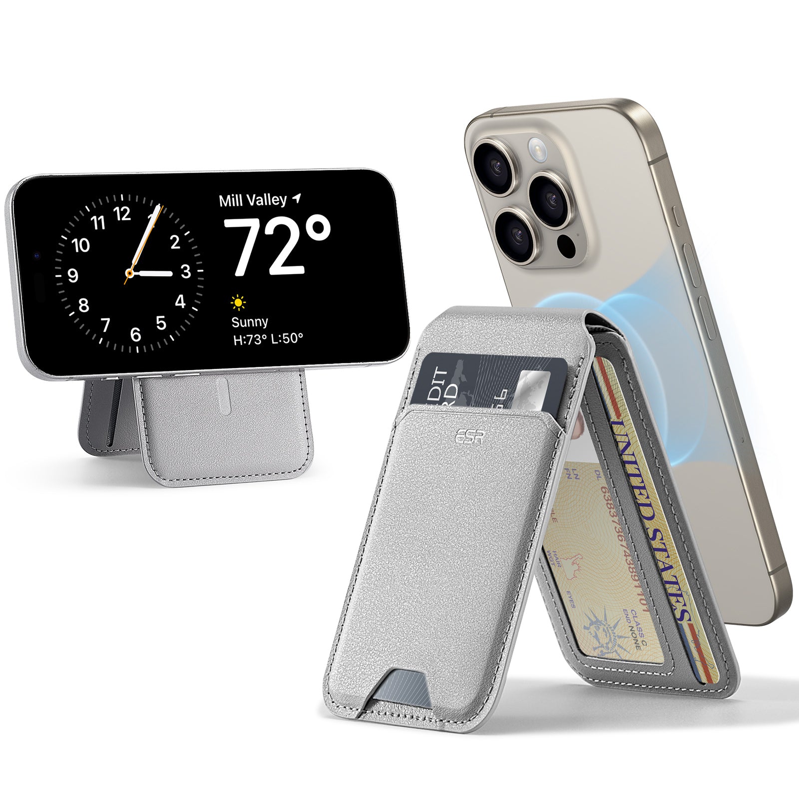 Special Offer-Vegan Leather Wallet Stand (HaloLock)